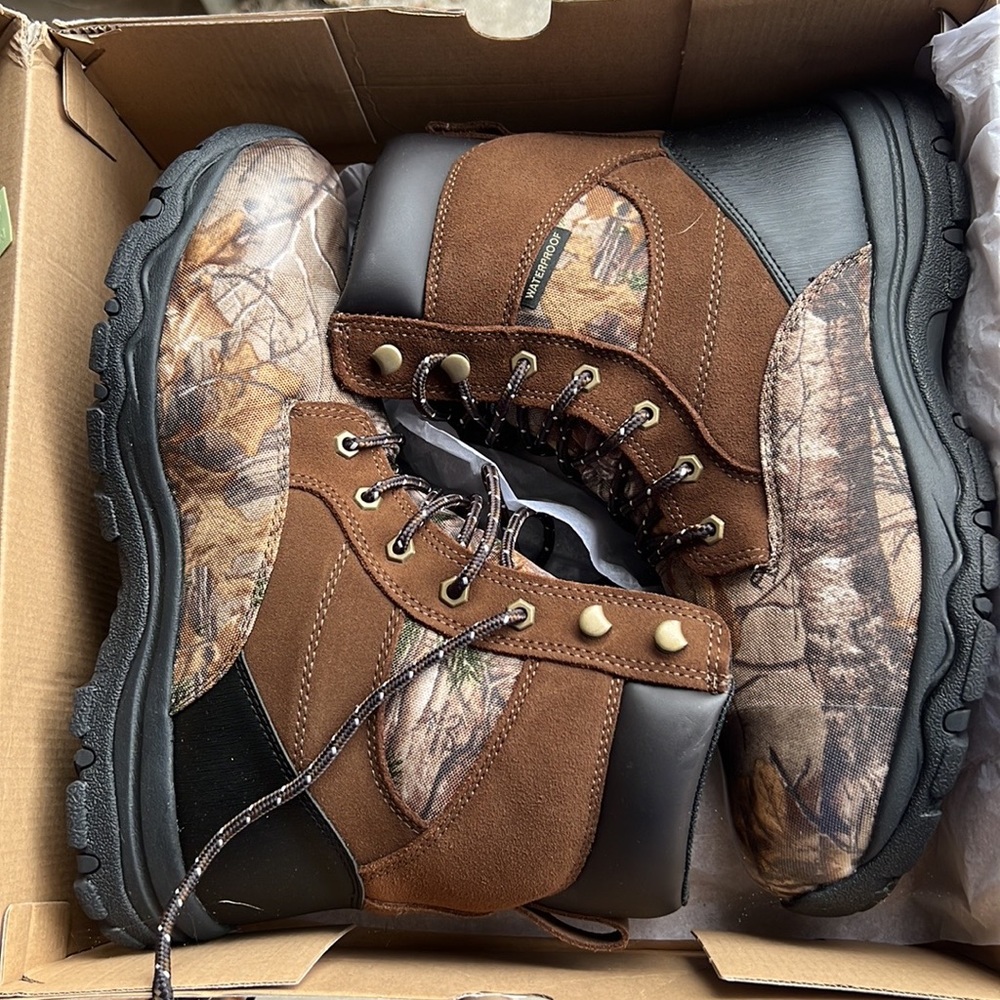 Herman Survivors Men's Realtree Camo Waterproof Hunting Boots 10 1/2 W